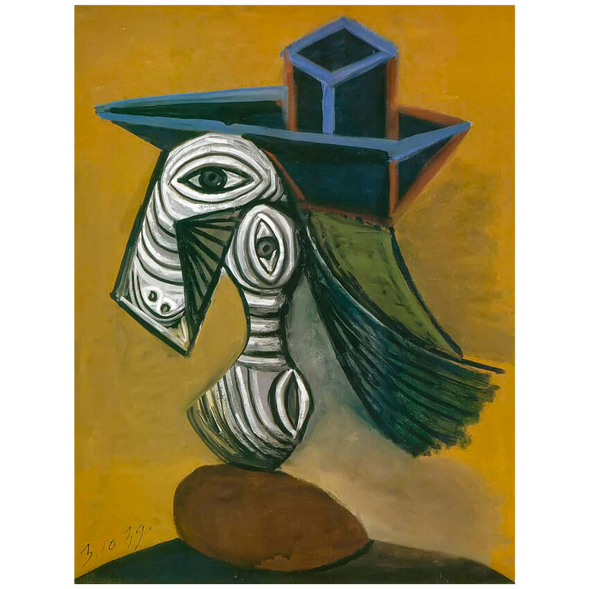 Pablo Picasso Woman with a Blue Hat 1939