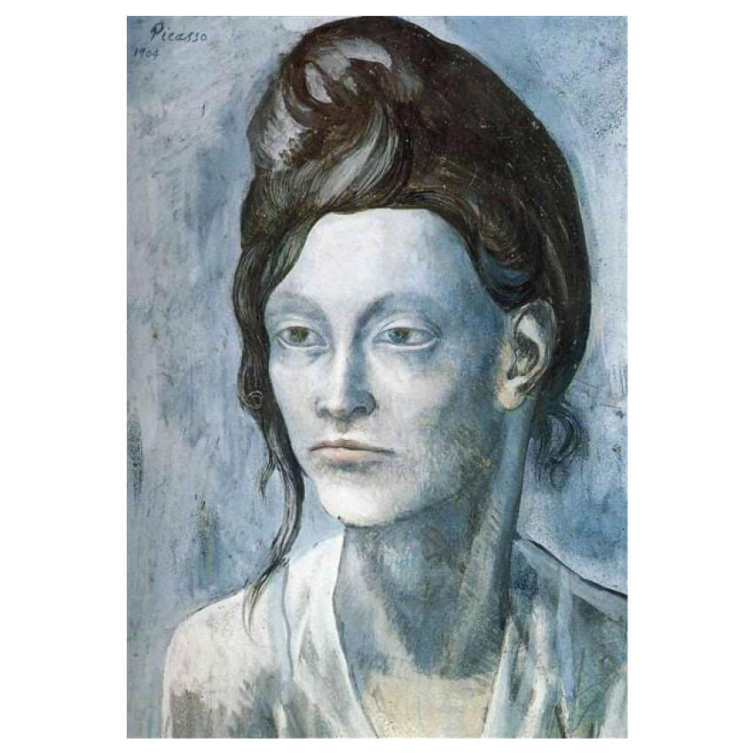 Pablo Picasso Woman with her hair in a small bun 1904