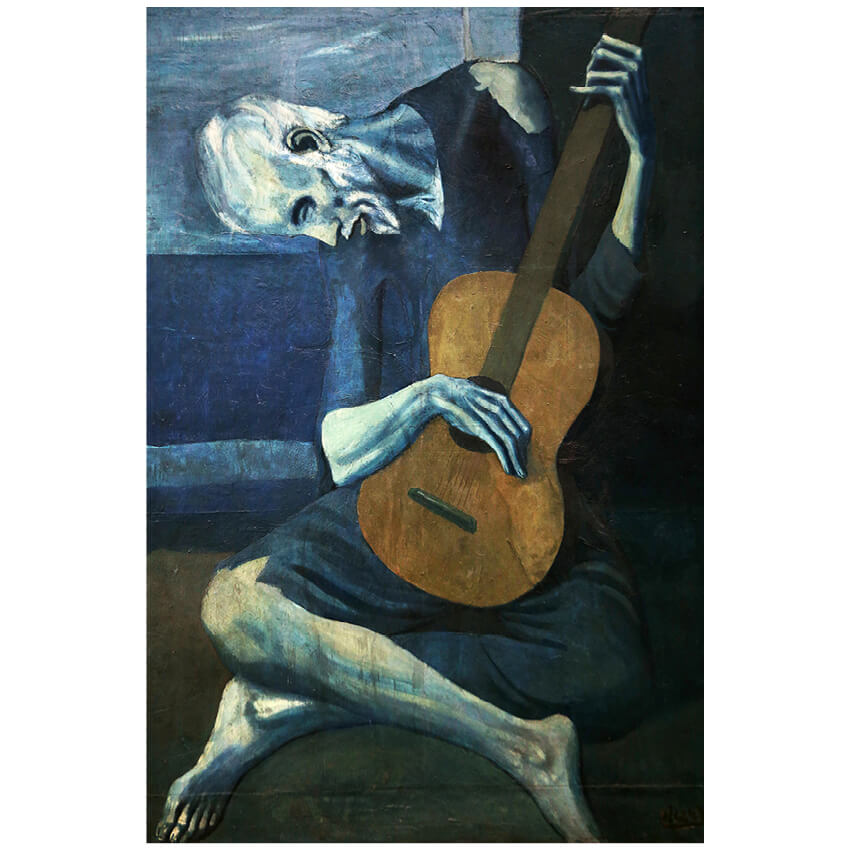 The Old Guitarist 1903 by Pablo Picasso