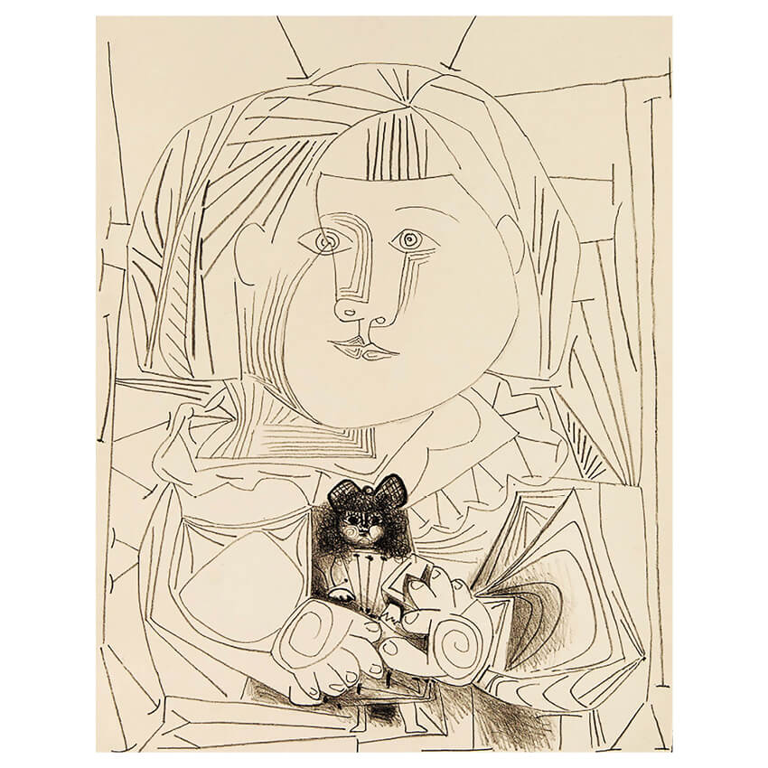 Pablo Picasso Paloma and Her Doll 1952