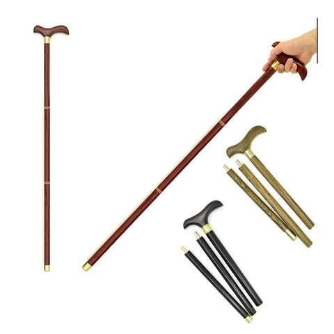 Wood Foldable Walking Gentleman Cane