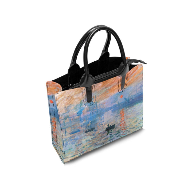Woman with A Parasol Claude Monet Painting Art Handbag