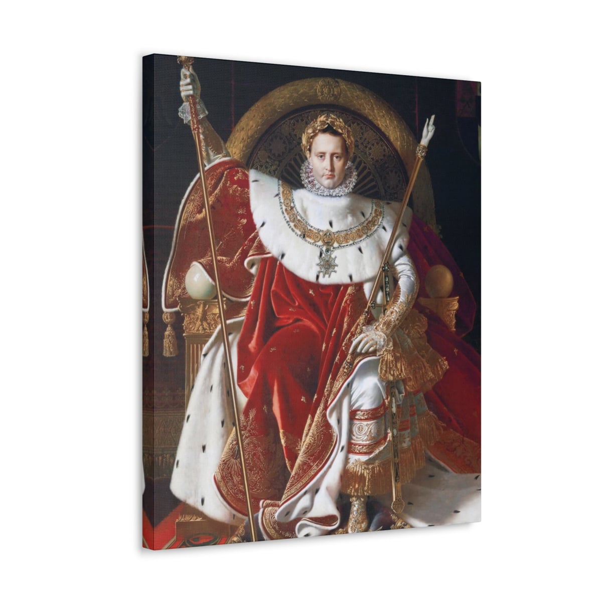 Red Barrel Studio® Emperor Napoleon Bonaparte Portrait Framed On Canvas  Print