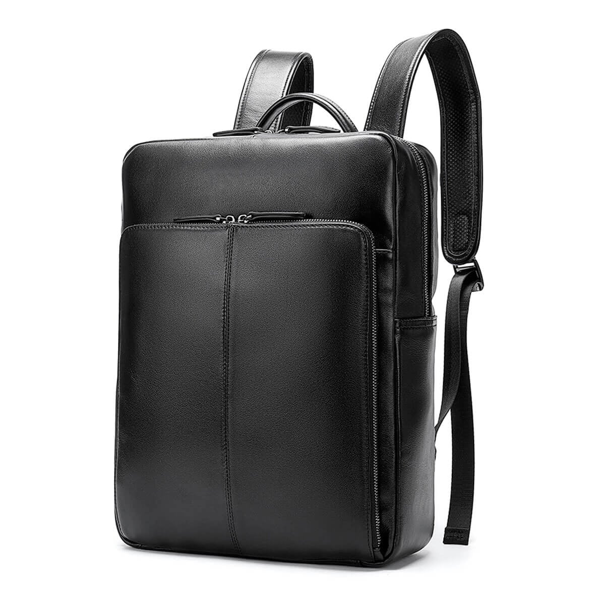 Genuine Leather Business Laptop Luxury Black Backpack – The Mob Wife