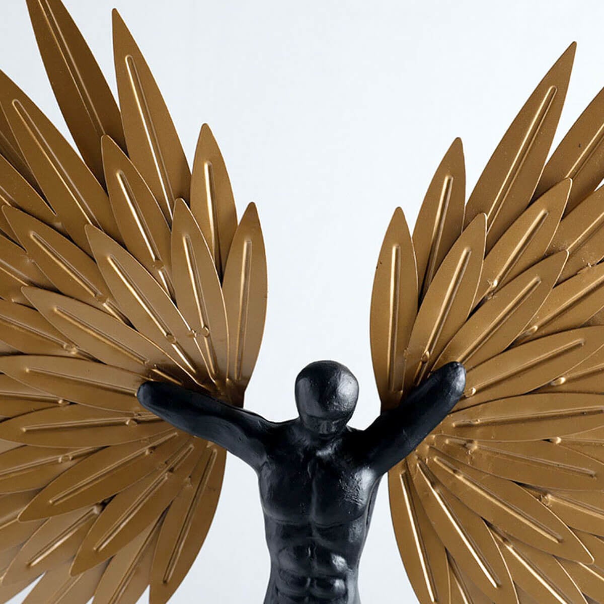 Golden Wings Angel Figure Statue Metal Sculpture – The Mob Wife