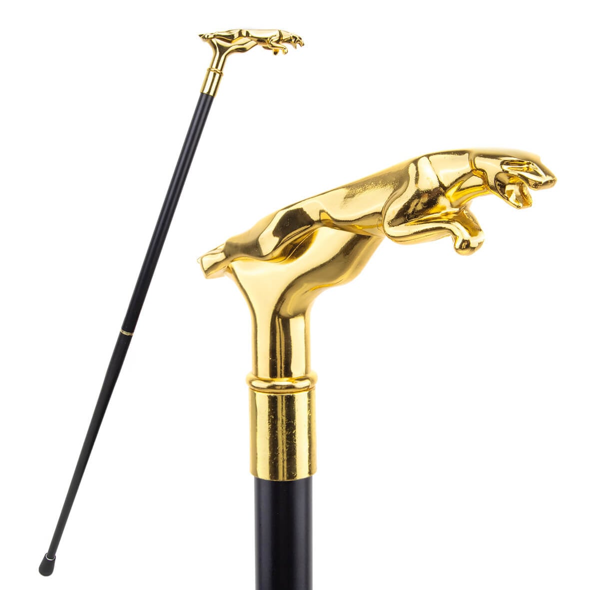 Gold Round Handle Fashion Luxury Walking Cane