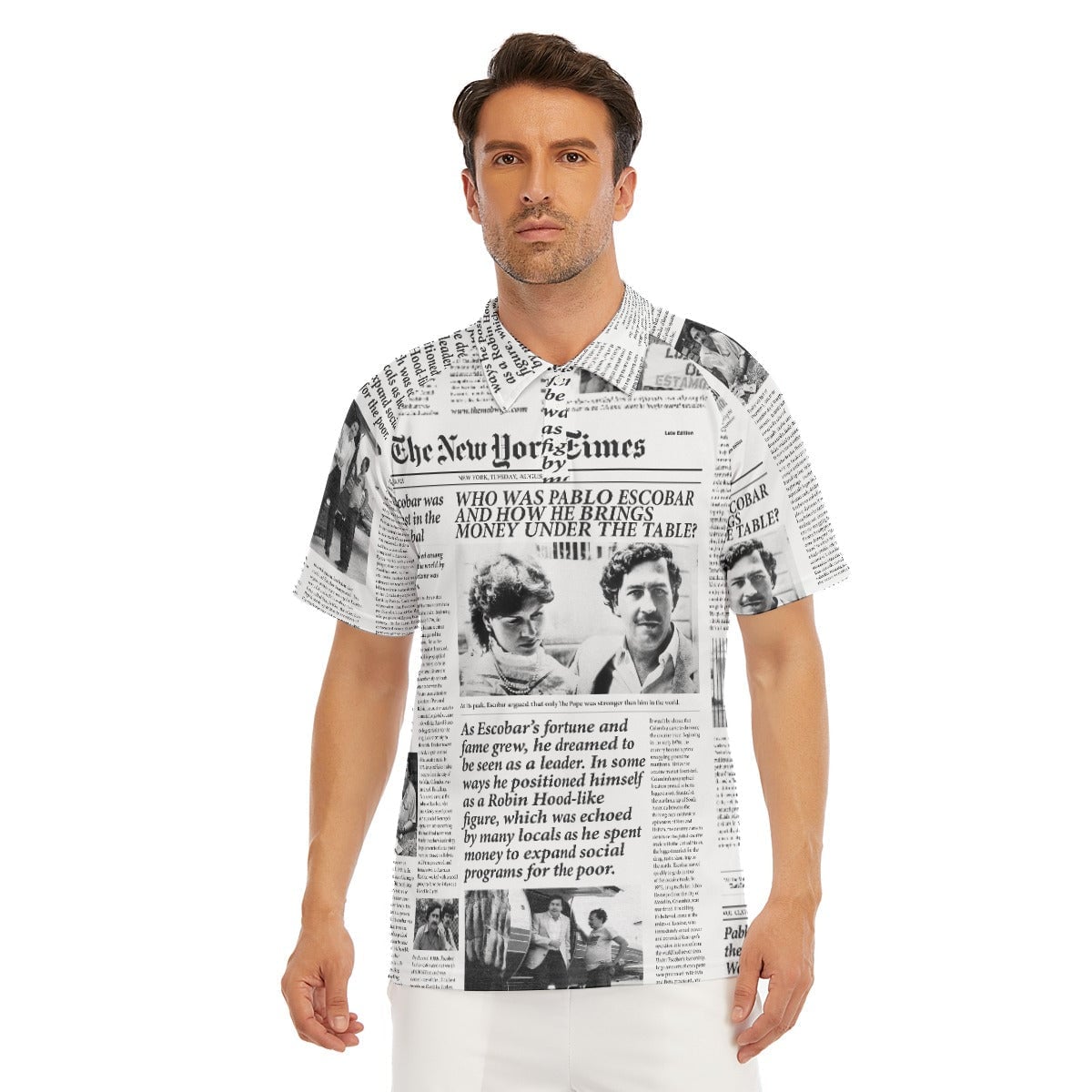 Pablo Escobar Calling Men T Shirt DropShipping Crossfit 4XL 5XL 6XL Cotton  Short Sleeve Clothes For Men 6765X
