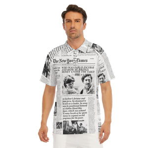 Pablo Escobar Newspaper Colombian Short Sleeve Baseball Jersey – The Mob  Wife