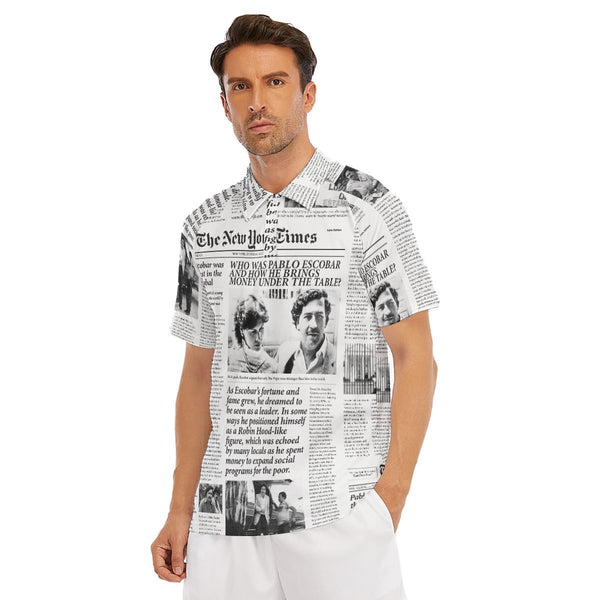 Pablo Escobar Newspaper Colombian Hawaiian Shirt – The Mob Wife