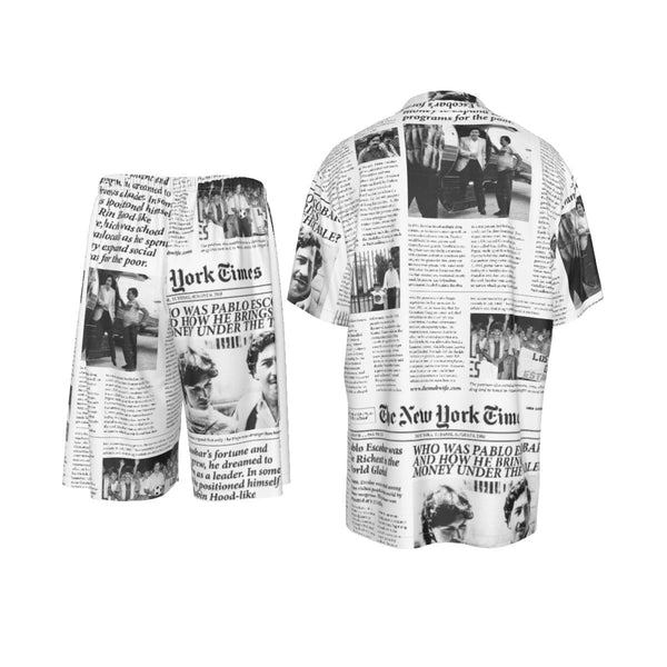 Pablo Escobar Newspaper Colombian Short Sleeve Baseball Jersey – The Mob  Wife