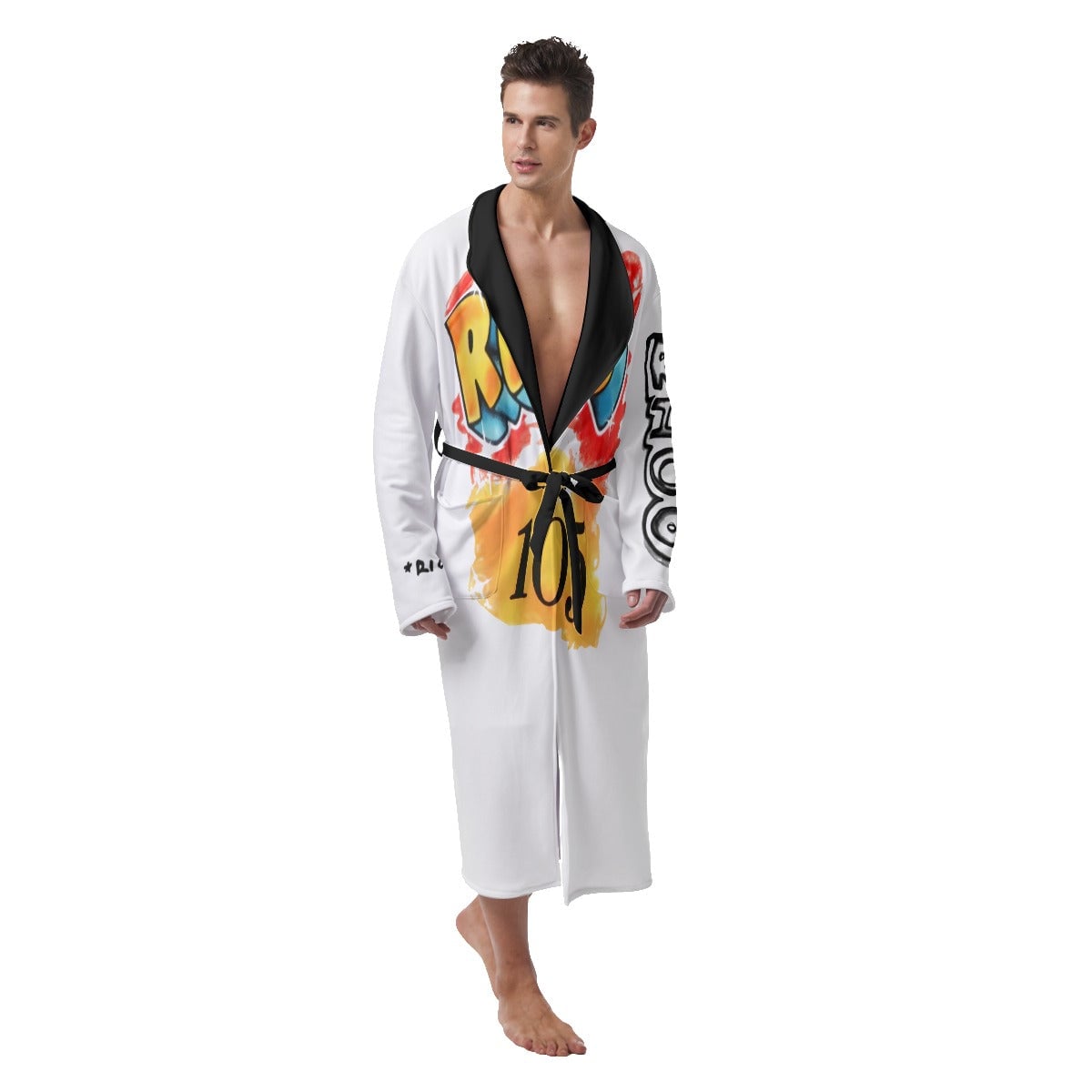 Pablo Escobar Newspaper Colombian Heavy Fleece Robe