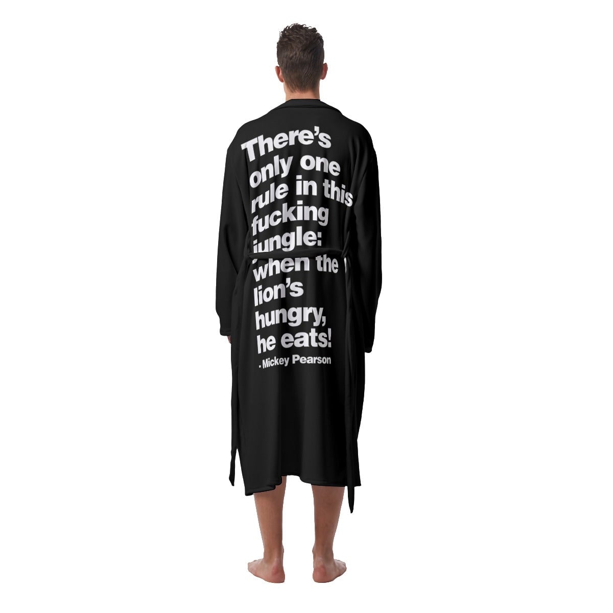 Have a nice day Kiss My Middle Finger Heavy Fleece Robe