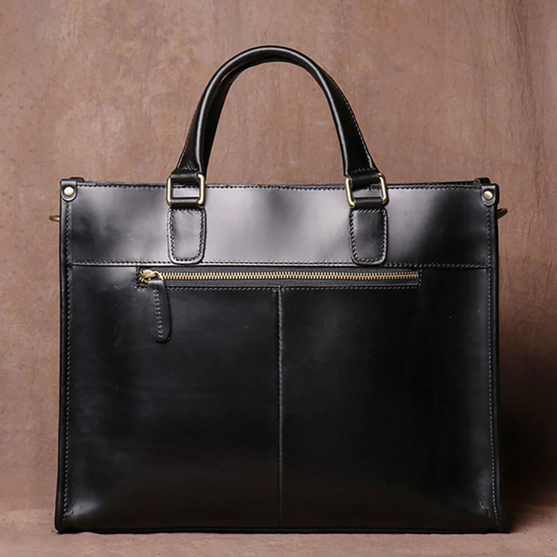 Vintage Handmade Large Capacity Handbag Business Luxury Briefcase – The ...