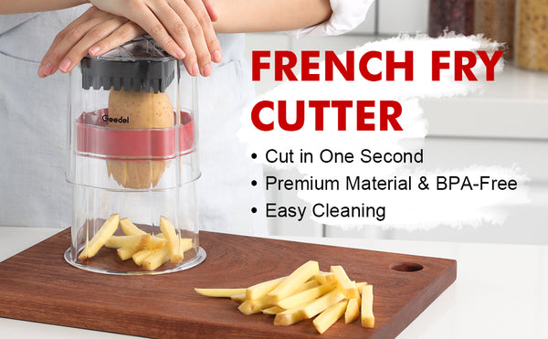 Geedel French Fry Cutter,  Kitchen Food Chopper for Vegetables, Apples