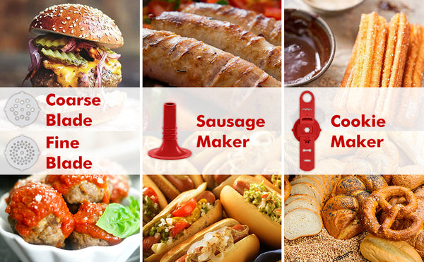 Geedel Best Manual Meat Grinder, Sausage Maker Grinder, Churros Maker