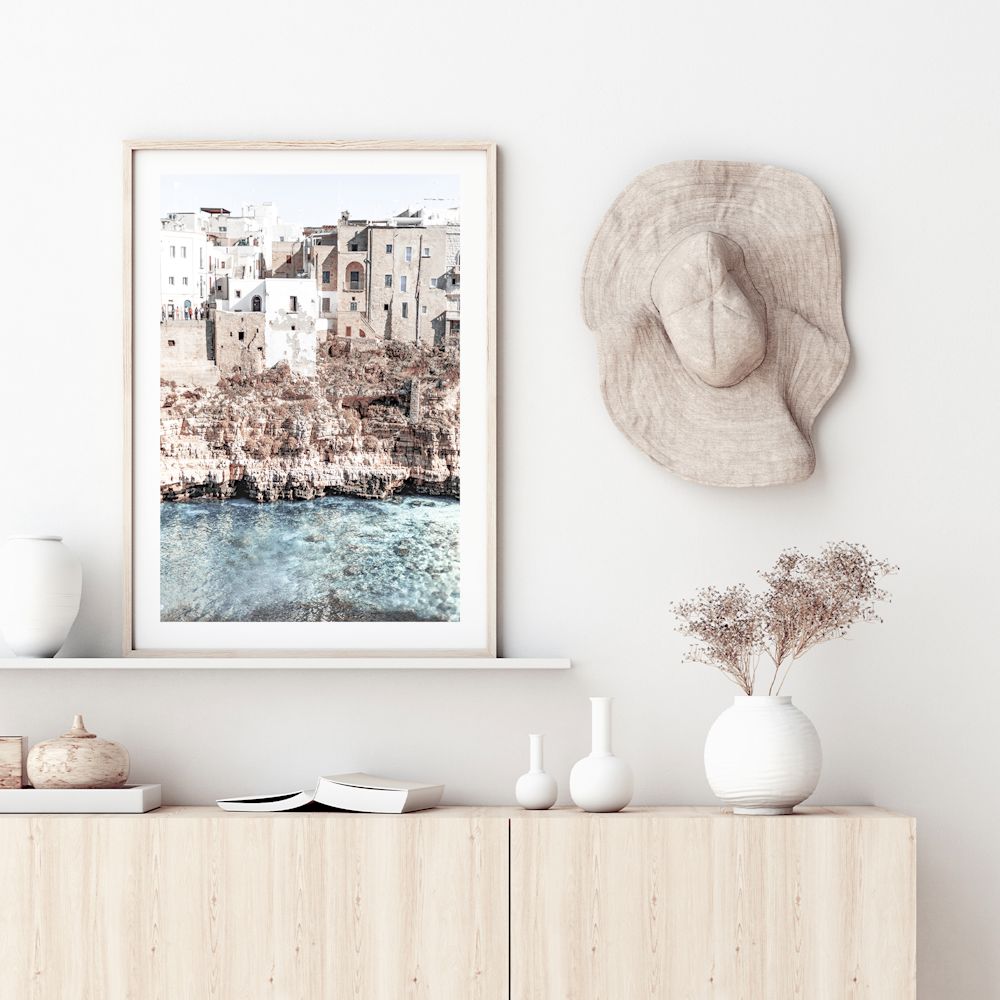 Amalfi Cliffs Wall Art | Print or Canvas | Framed or Unframed Italy ...