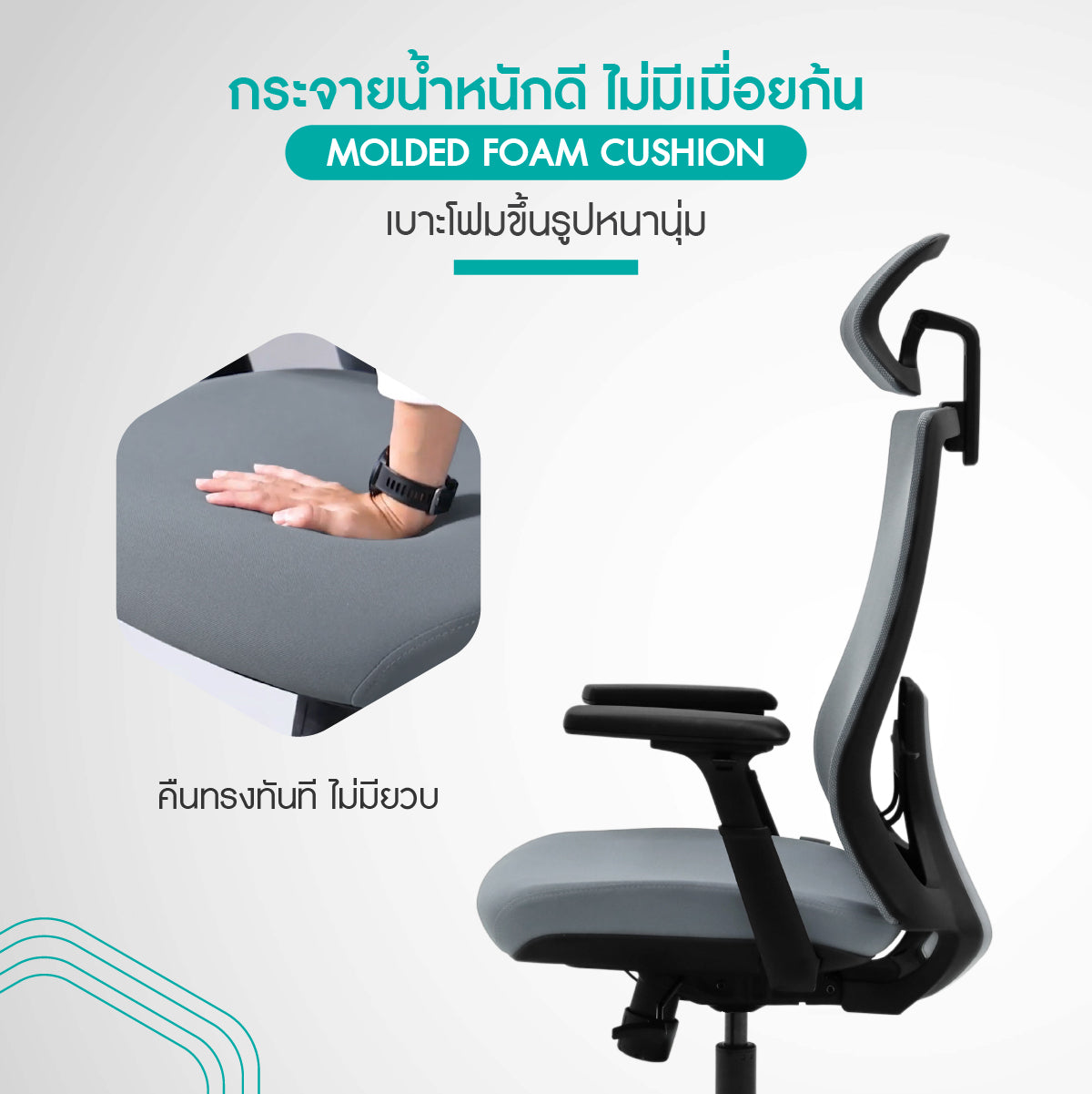 เก้าอี้สุขภาพ เก้าอี้ทำงาน เก้าอี้การยศาสตร์ เก้าอี้ ergonomic เก้าอี้คนตัวเล็ก เก้าอี้เบาะนุ่ม