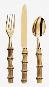 gold cutlery