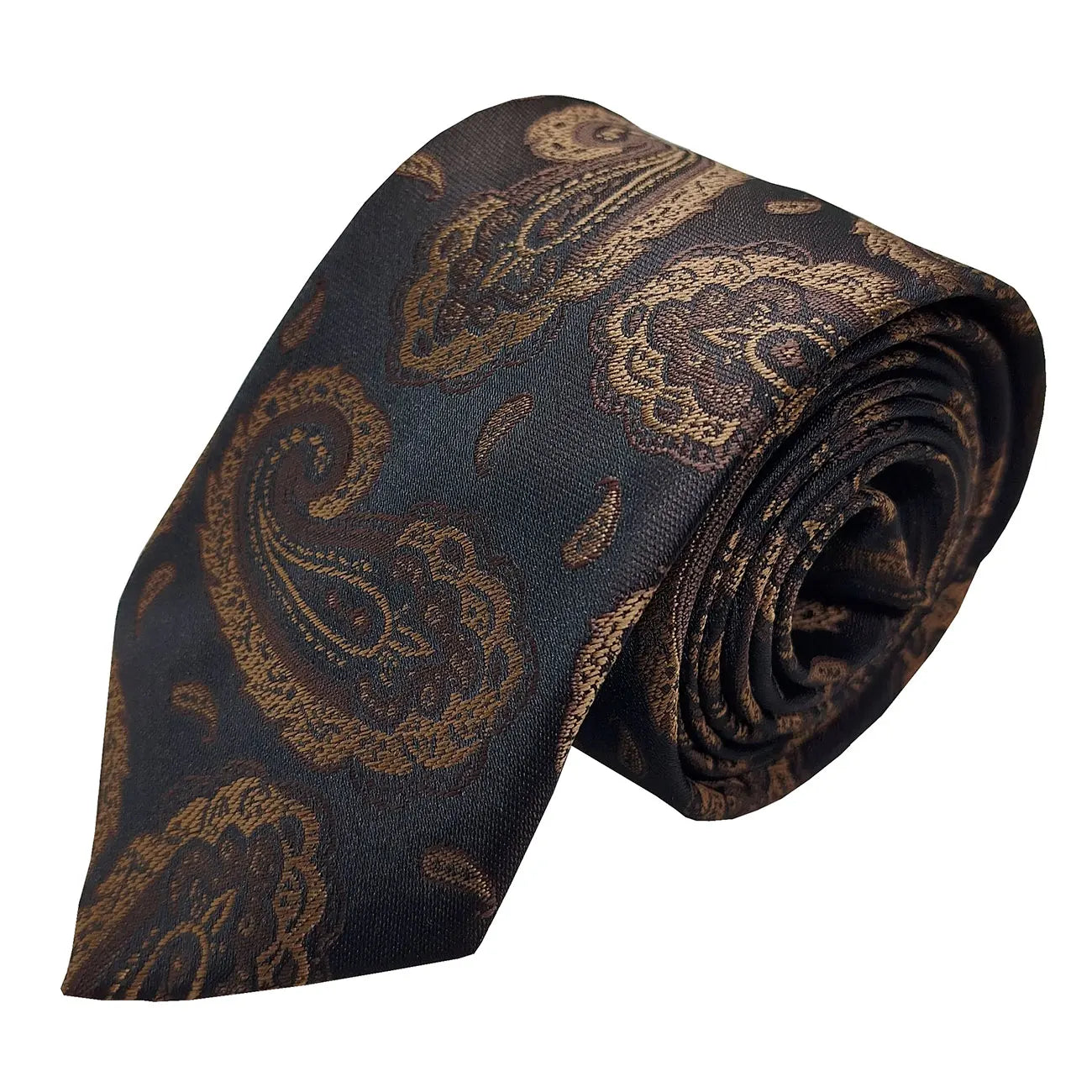 Gravata Semi-Slim Bordada | Allegante Brown