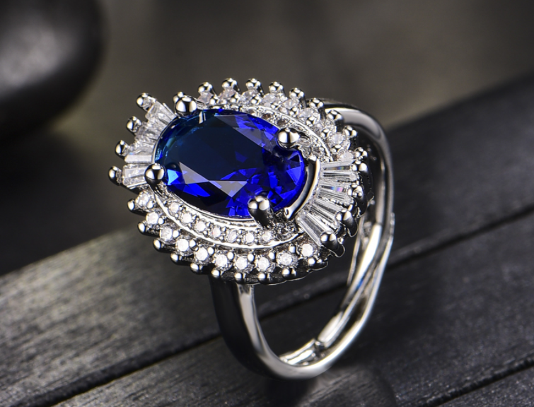 Lexception - Luxury Wear High Quality Zircon Ring Adjustable