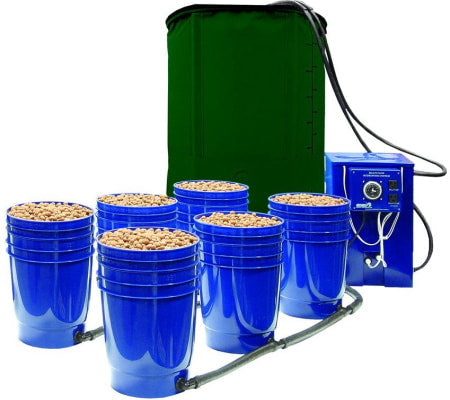 Greentree Hydroponics Multi Flow 6 Site Ebb and Flow Hydroponic System for indoor grow tents and grow rooms.