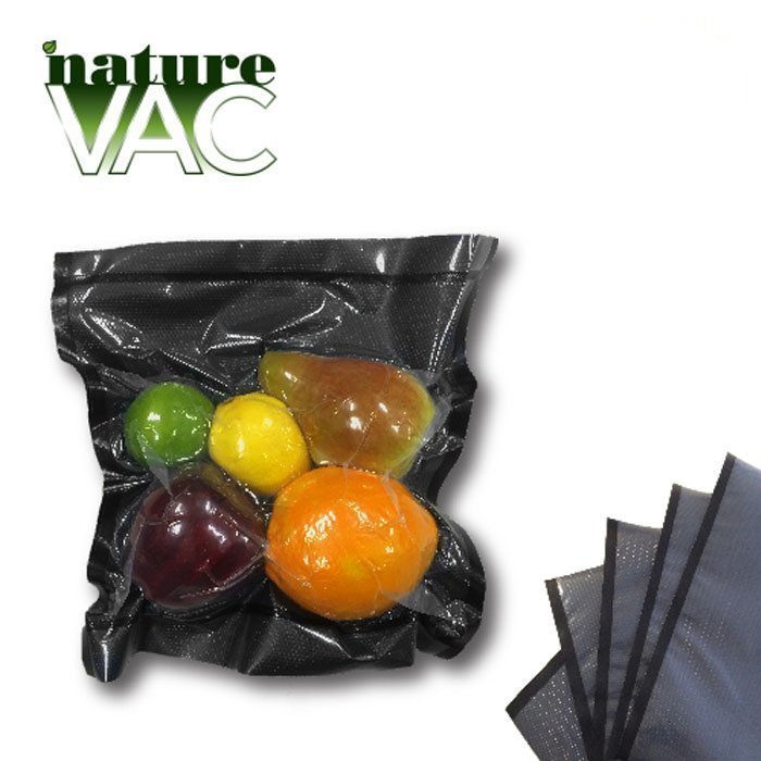 Harvest NatureVak 11"x24" Precut Vacuum Seal Bags (CLEAR/BLACK) 50pack