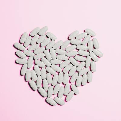 pills in a heart shape