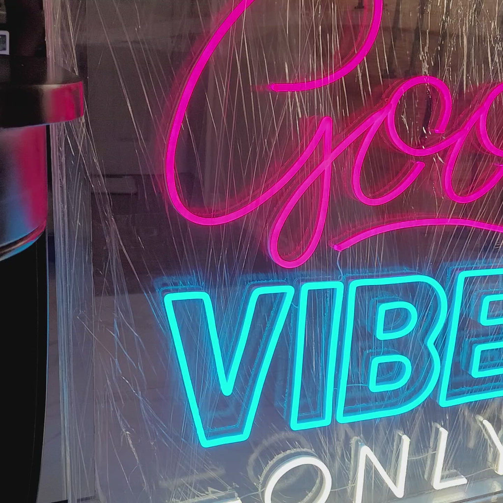 Neonz | Good vibes only neon sign | Neonz Signs Signage