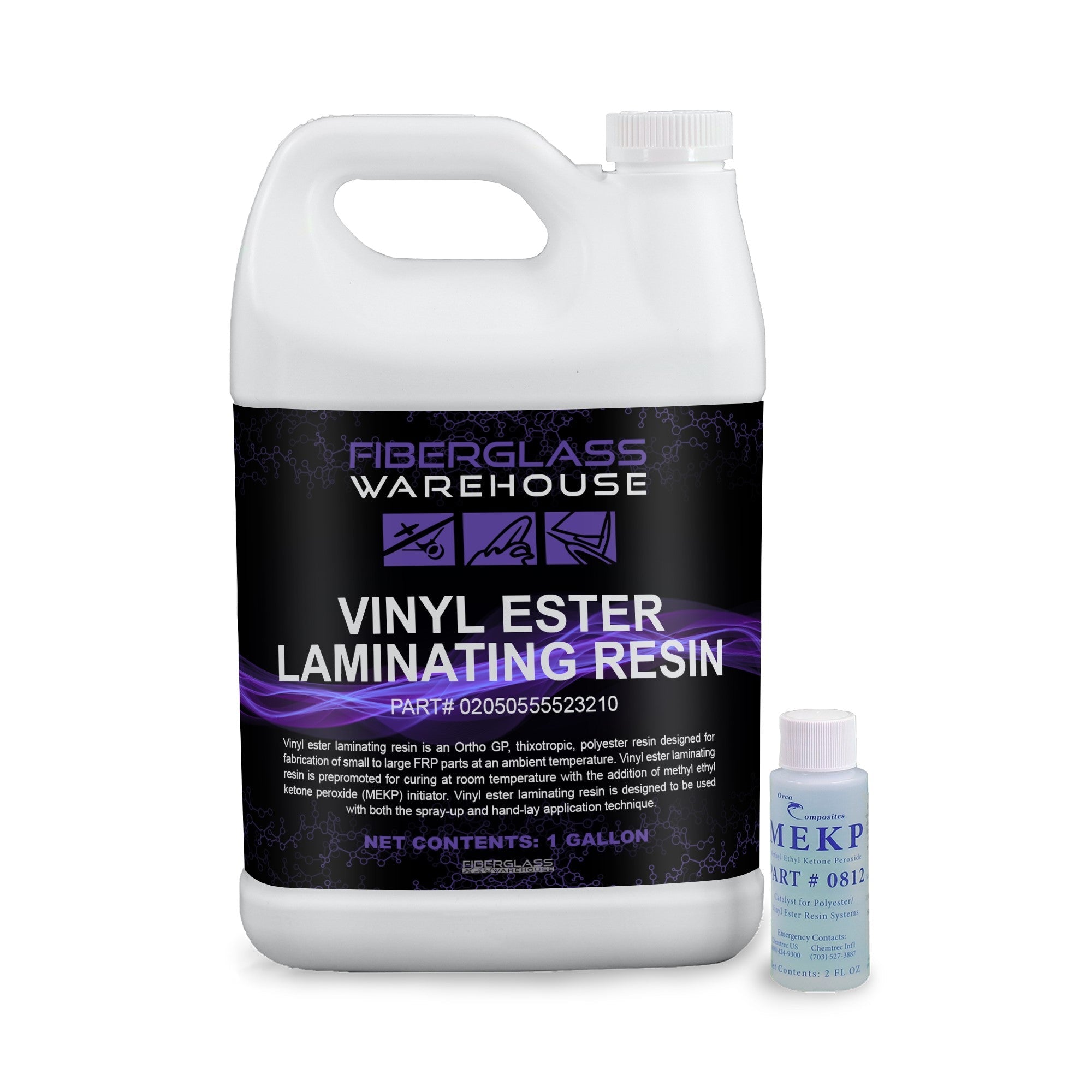 Vinyl Ester Resin Gallon & 60cc MEKP Hardener