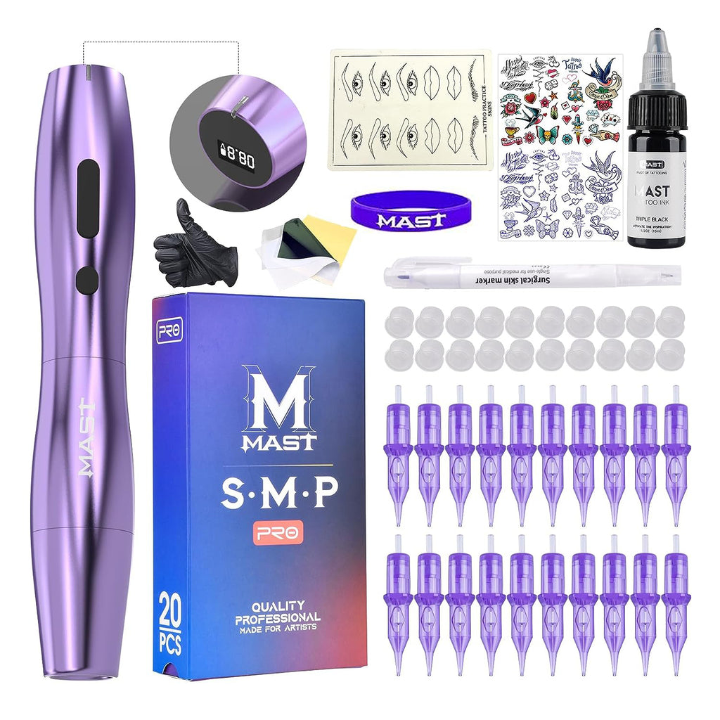 Mast P20 Permanent Makeup with Double Battery Tattoo Wireless Pen - China  Tattoo Pen Machine and Tattoo Wireless Pen price