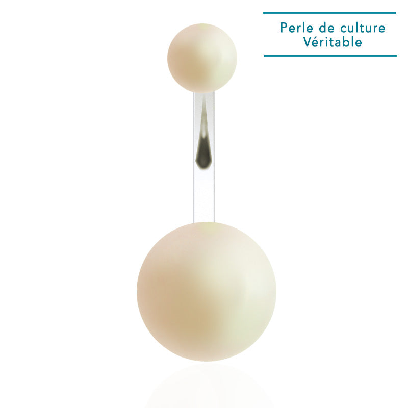 Piercing de nombril perle de culture