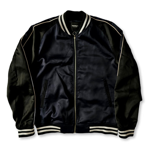 AC Milan Lotto Varsity Jacket  AC Milan Black & Red Bomber Jacket