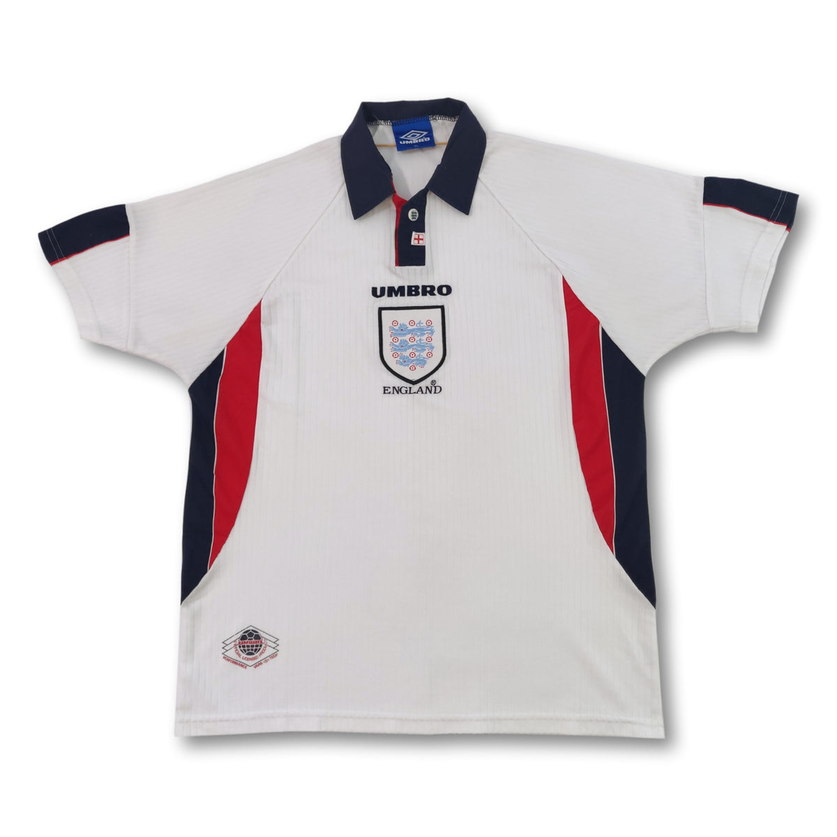 1998 white England Umbro footbal shirt | retroiscooler | Vintage Umbro ...