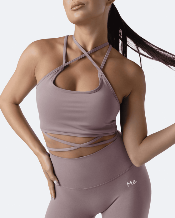 BetterMe Jet Black Strappy Front Top for women – BetterMe Store