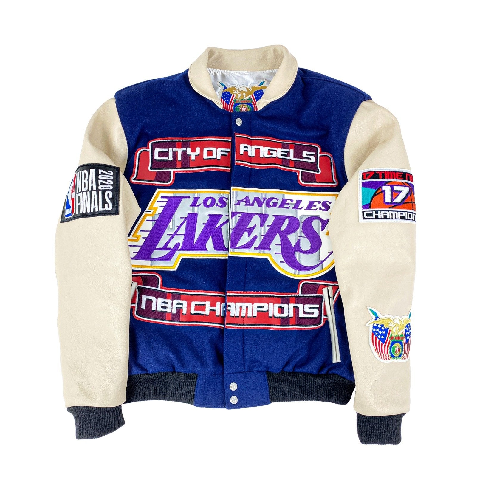 lakers white championship jacket 2020