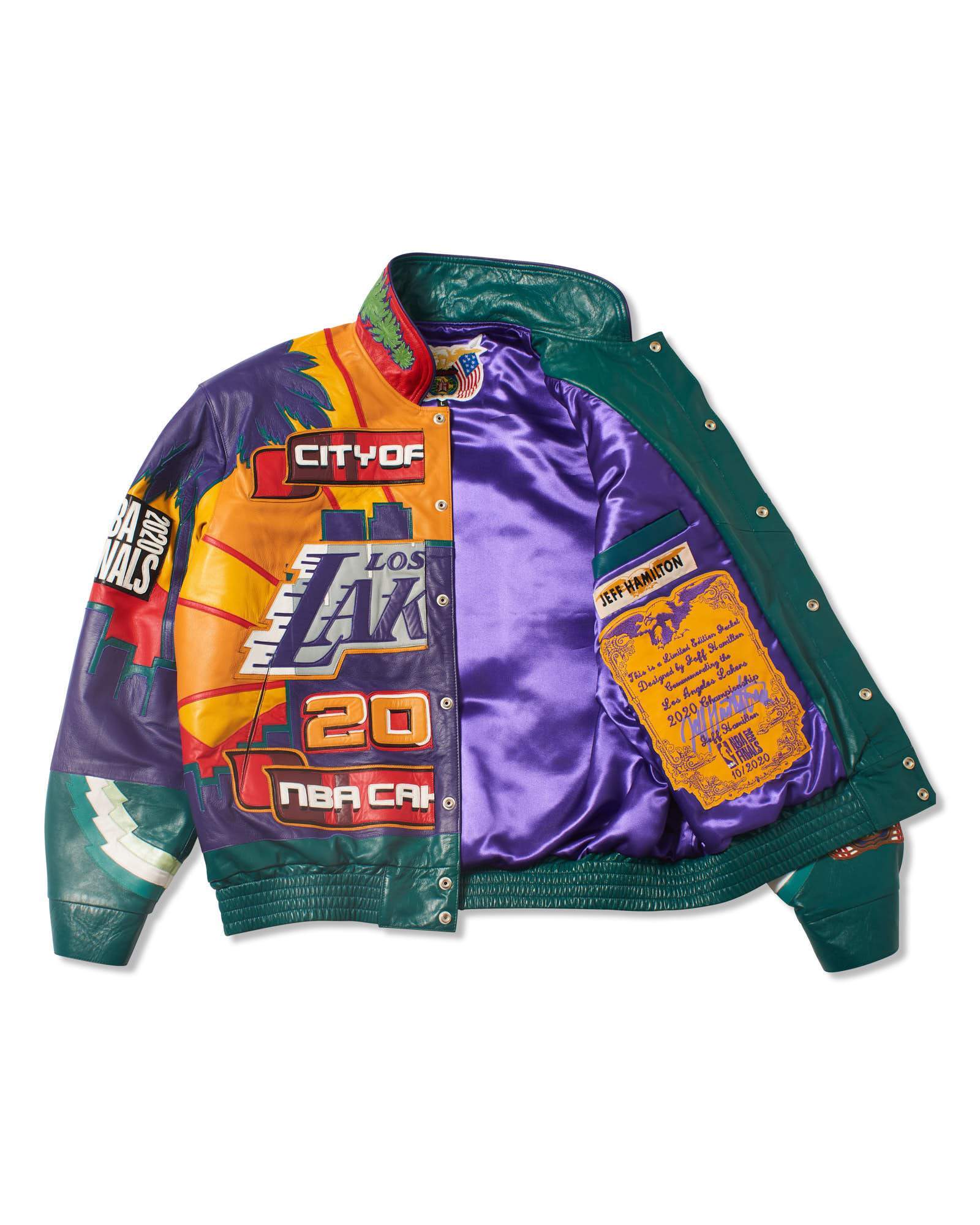 jeff hamilton lakers leather jacket