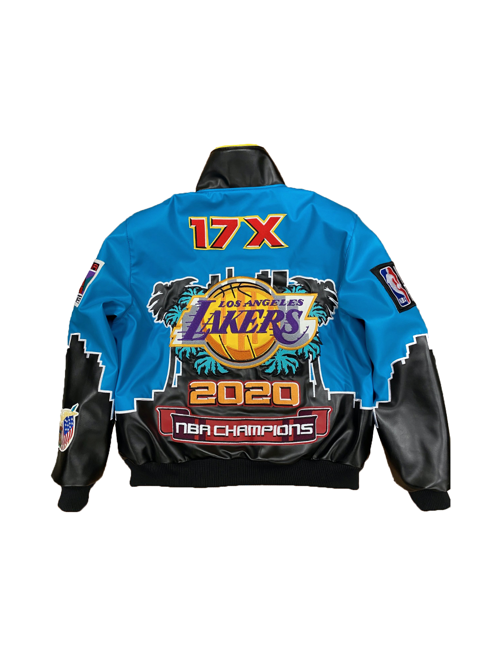 lakers jacket blue