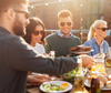 People enjoying a bbq