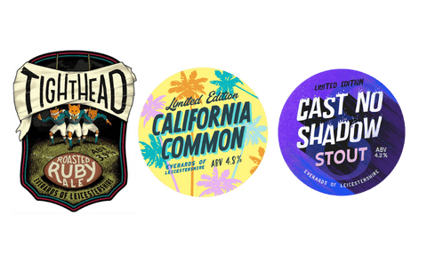 Tighthead, California Common and Cast No Shadow Stout pump clips