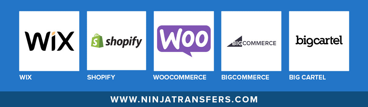 The 5 logos of the top self-hosted e-commerce platforms