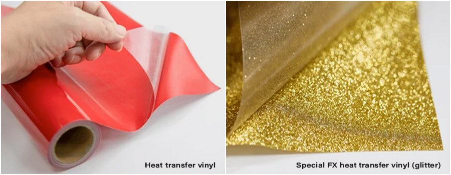 heat transfer vinyl and glitter vinyl