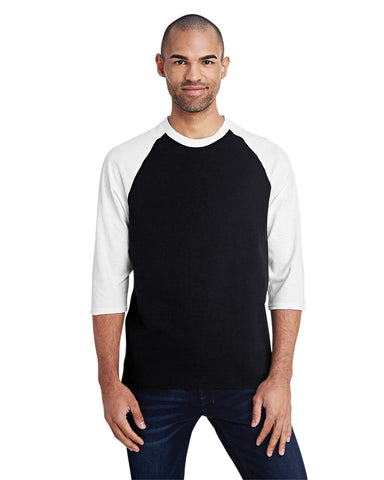 90210 Wholesale Men Baseball Jersey Team Uniform Sports Raglan Fashion Tee  Casual Plain T-Shirt (Black, S)