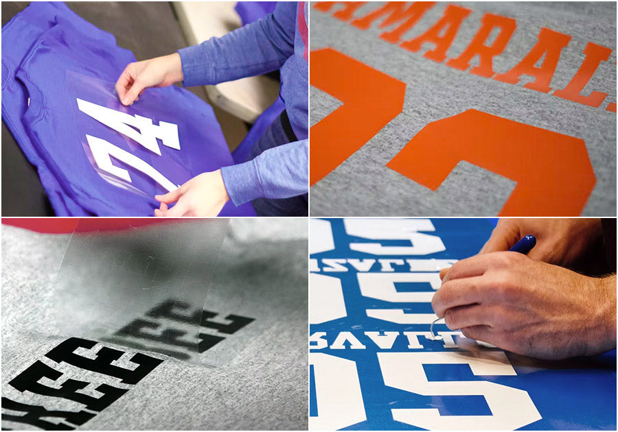 heat transfer vinyl letters and numbers