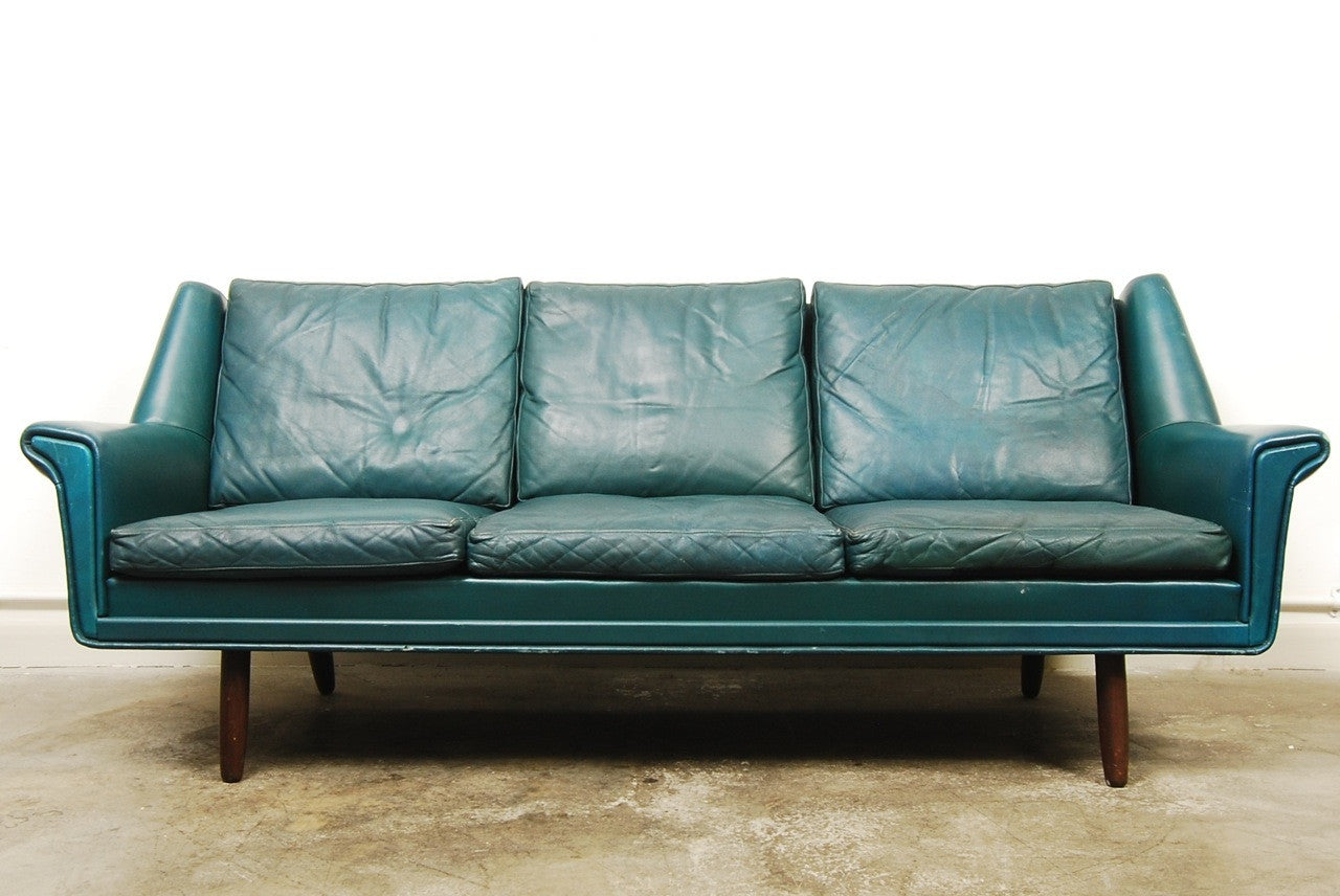 Three - seat Sofa in Petrol Blue