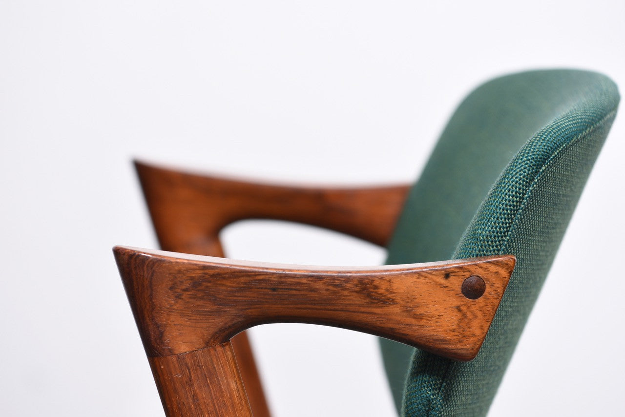 Set of four 'Model 42' chairs in rosewood by Kai Kristiansen – CHASE &  SORENSEN