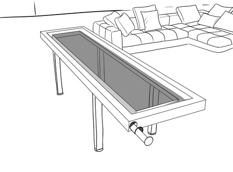 Modern Shuffleboard table