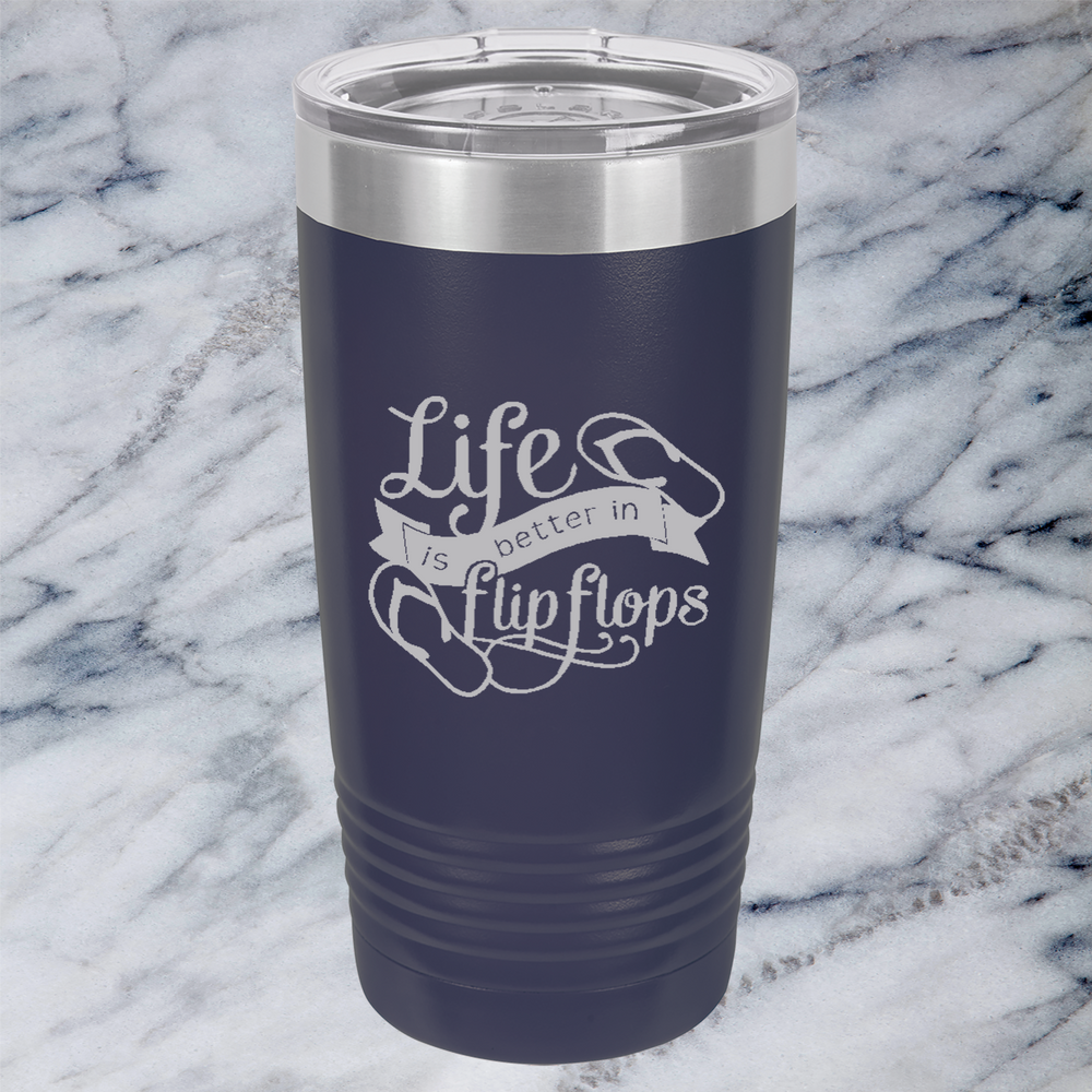 Laser Engraved Yeti Wine Tumbler - Sun, Sand, & a Drink In My Hand