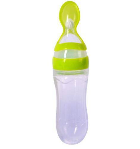 Newborn Baby Silicone Squeezing Feeding Bottle 7