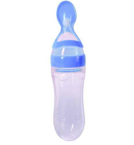 Newborn Baby Silicone Squeezing Feeding Bottle 6