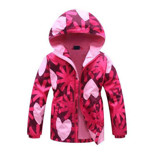 Windbreaker Polar Fleece Windproof Jacket - Red Pink 0